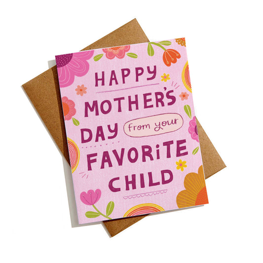 Favorite Child Mother's Day Card