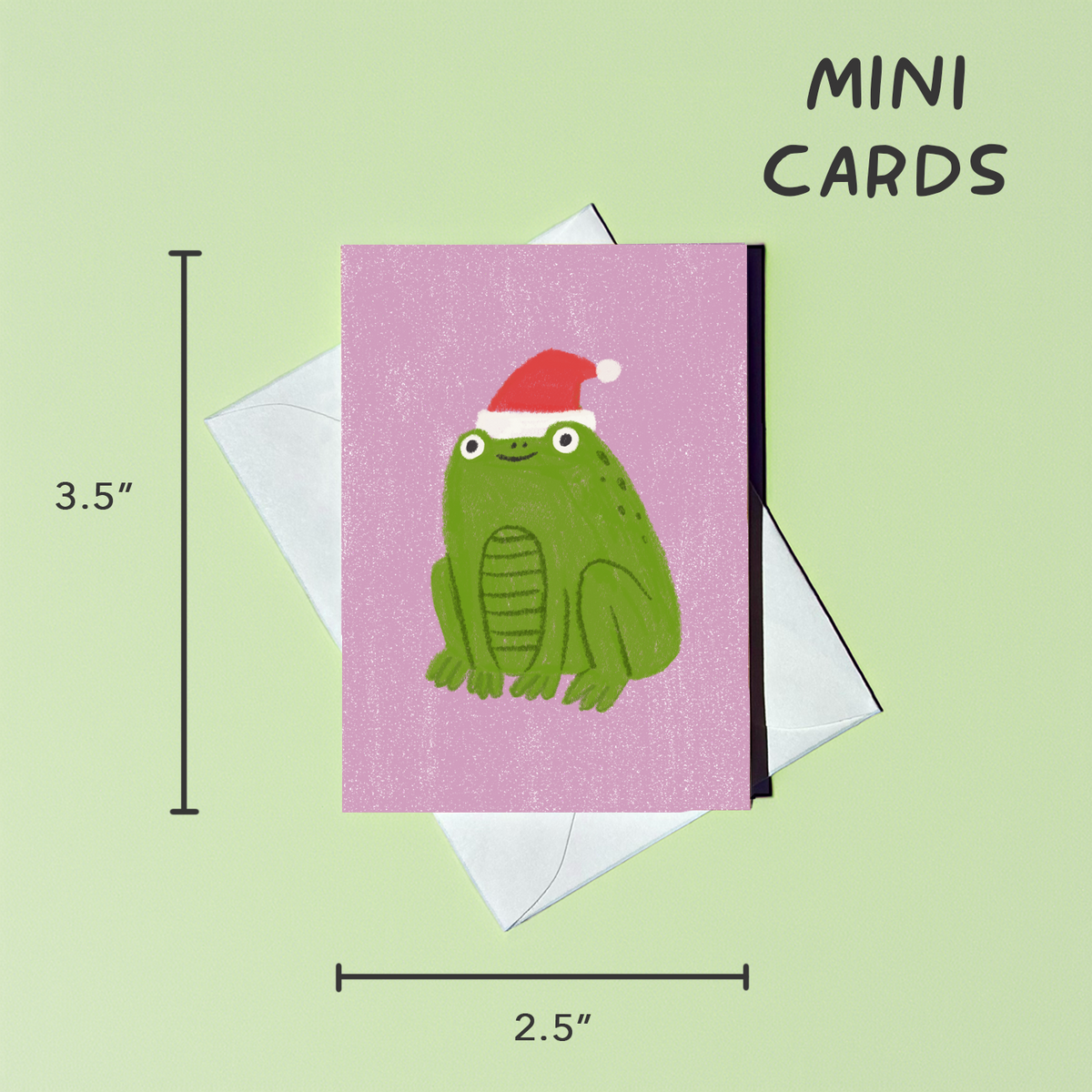 Christmas Frog Mini Card