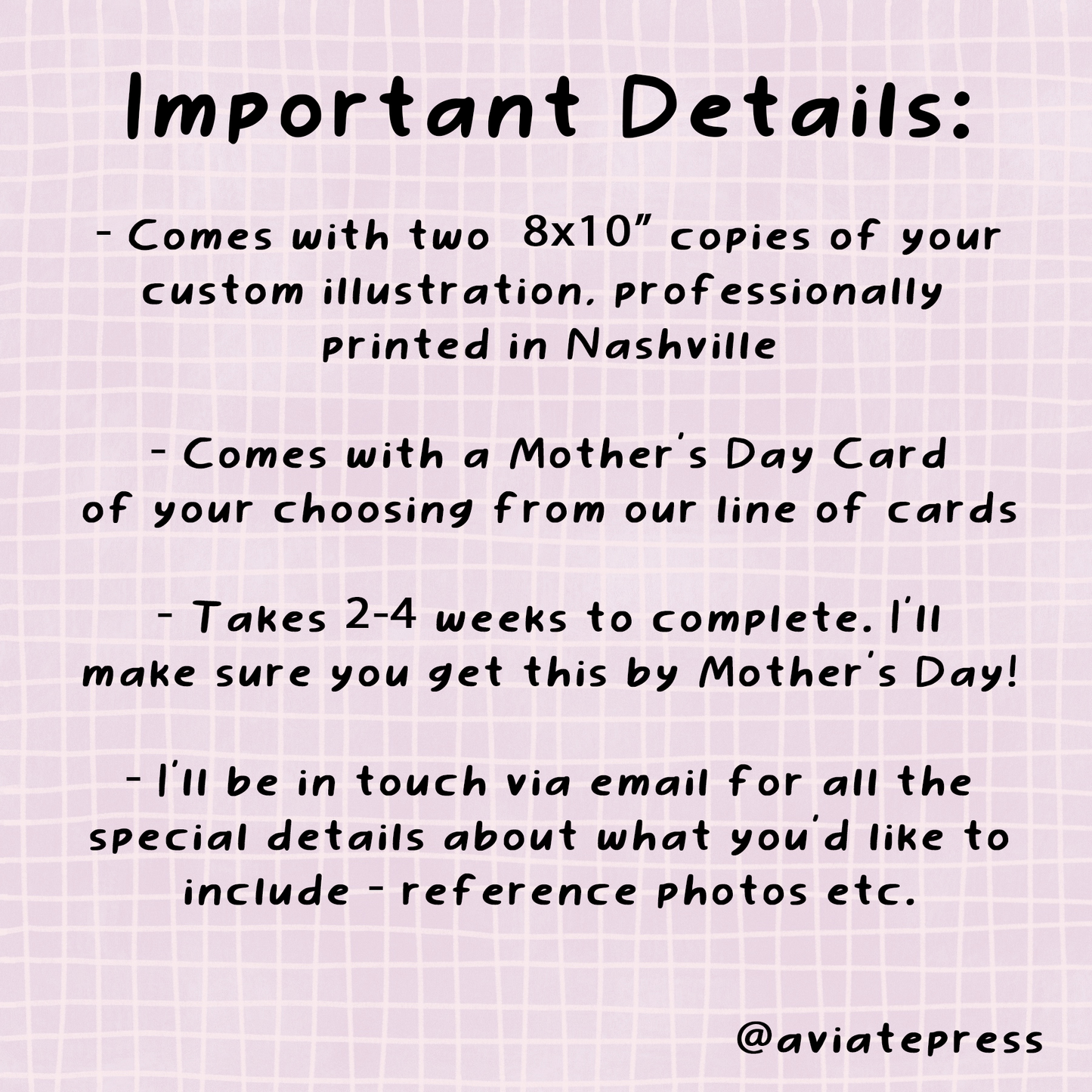 Custom Mother's Day Illustration