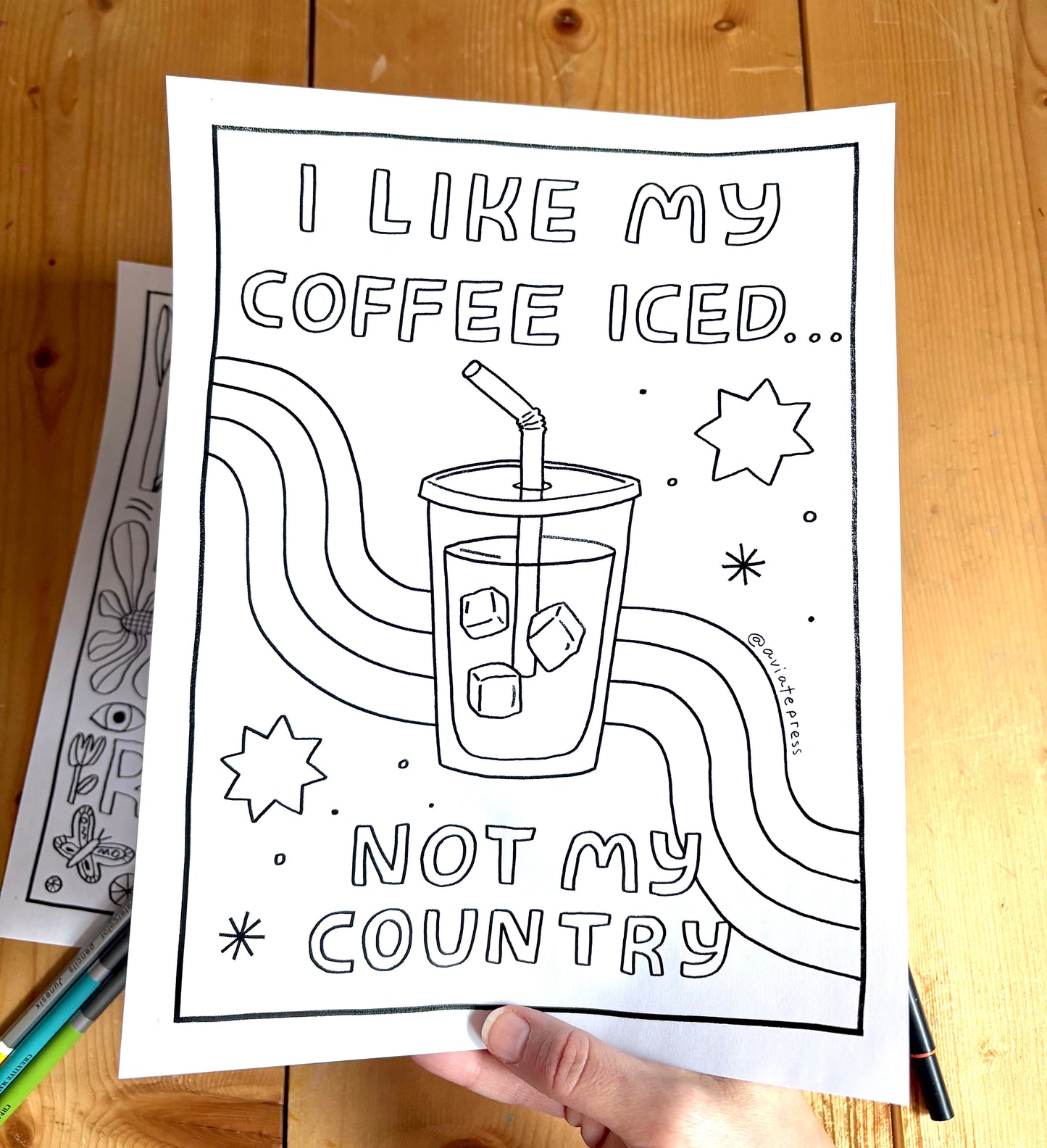 Anti ICE Coloring Page Download