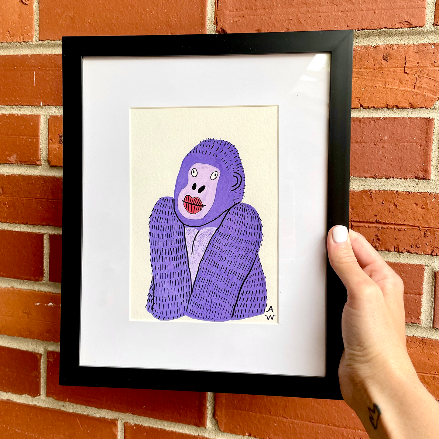 Purple Gorilla Original Artwork