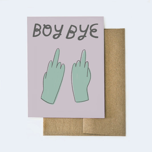 Boy Bye Card