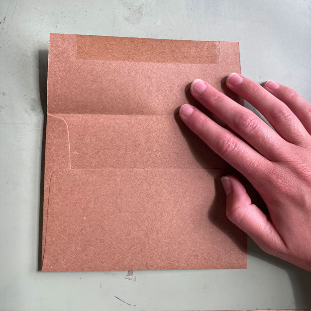 kraft envelope for congrats on your cute butt card