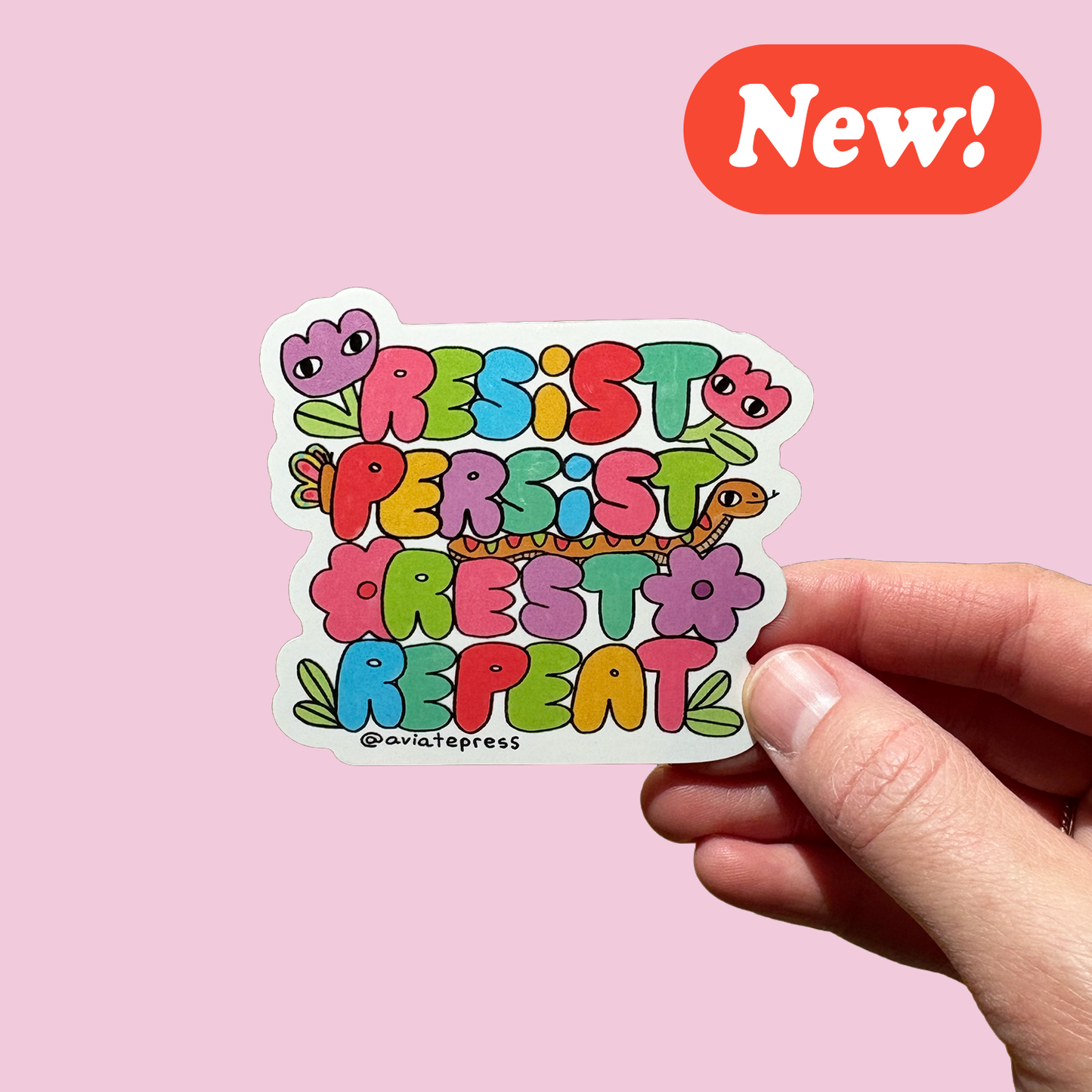 Rainbow Resistance Sticker