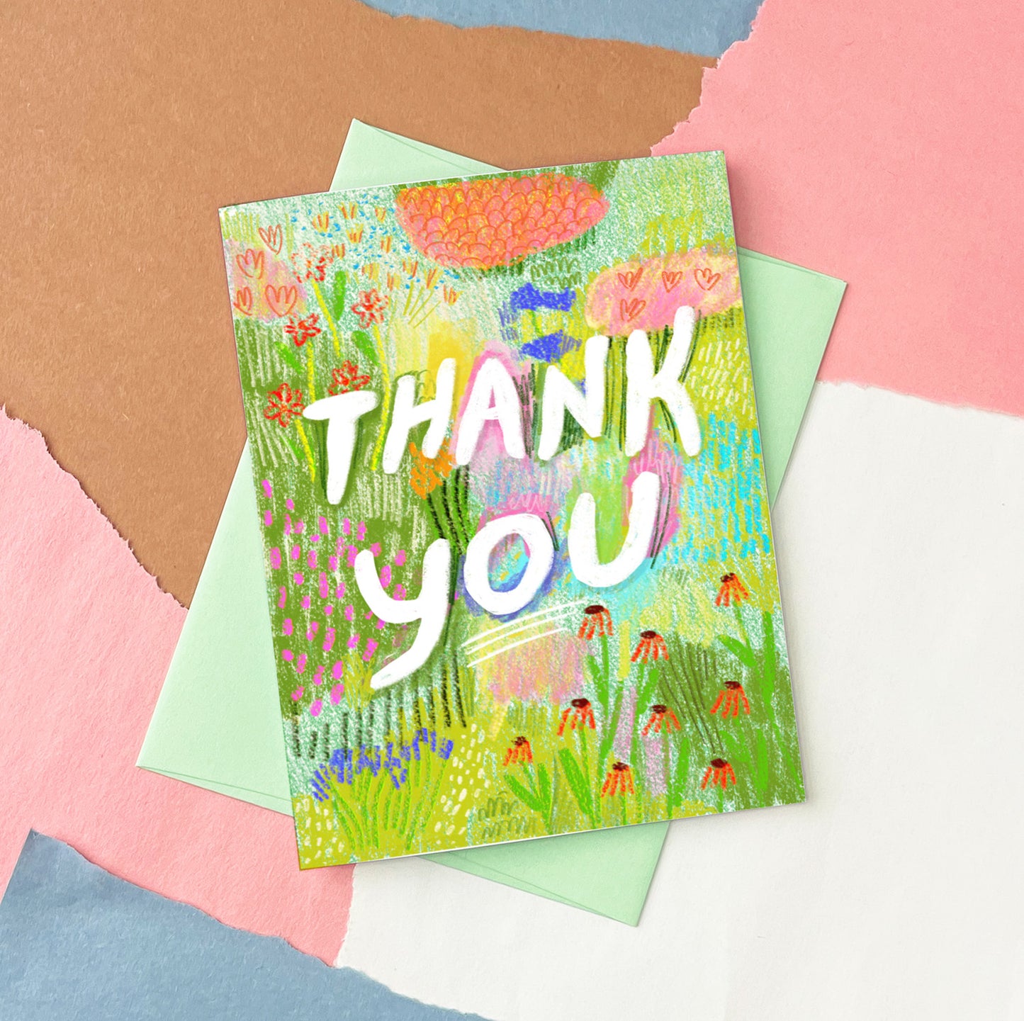 Field of Flowers Thank You Card