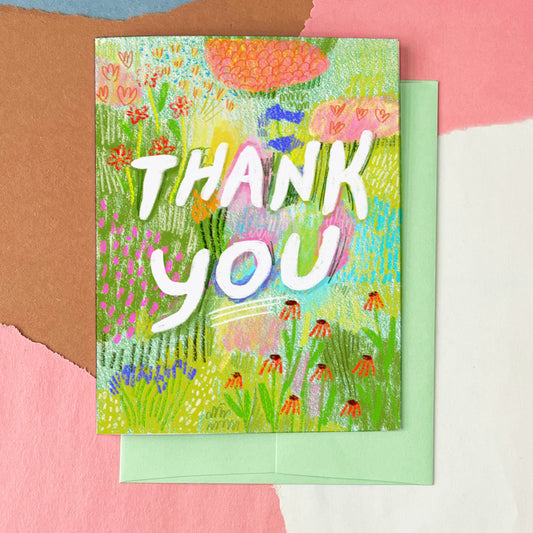 Field of Flowers Thank You Card