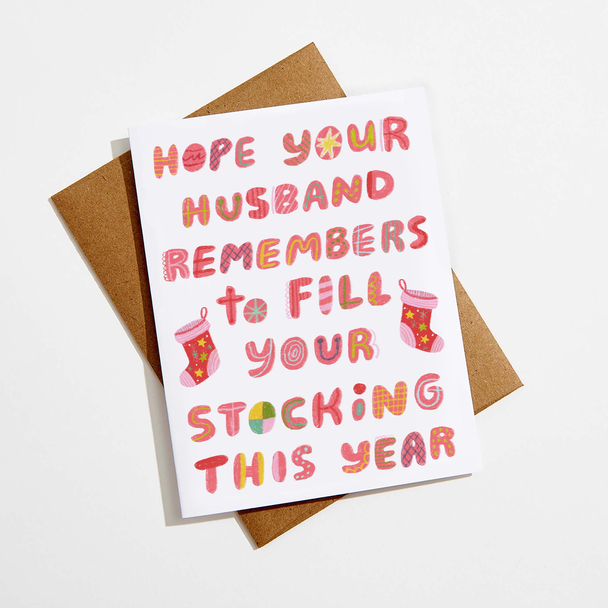 Funny Christmas Stocking Card