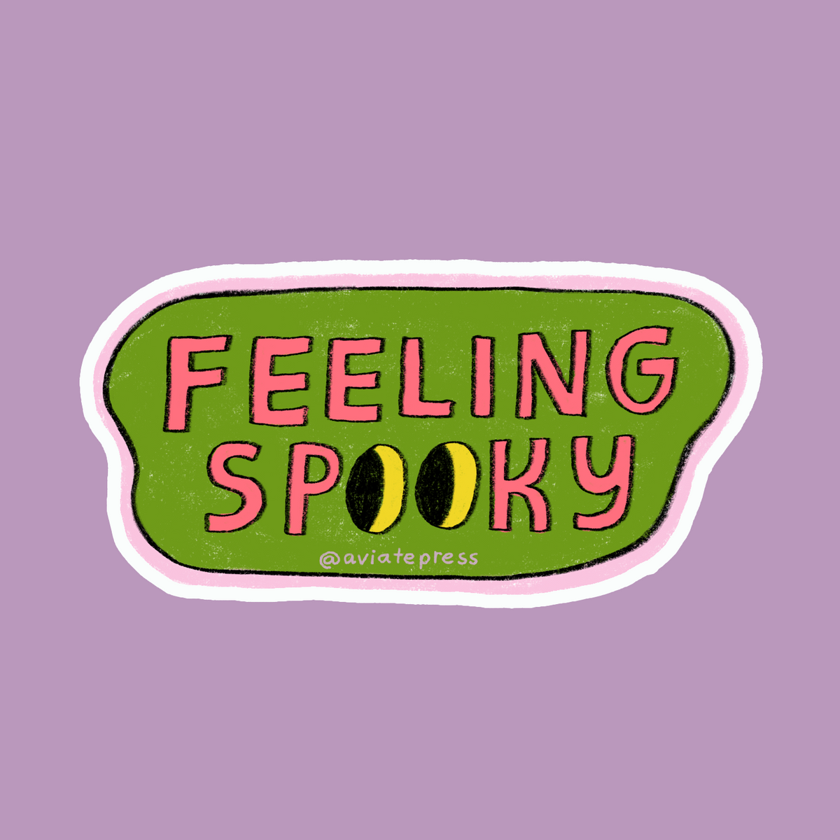 Feeling Spooky Glitter Sticker