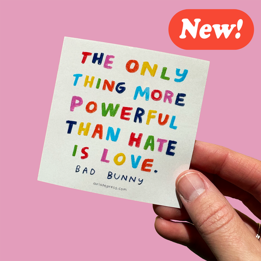 Bad Bunny Quote Sticker
