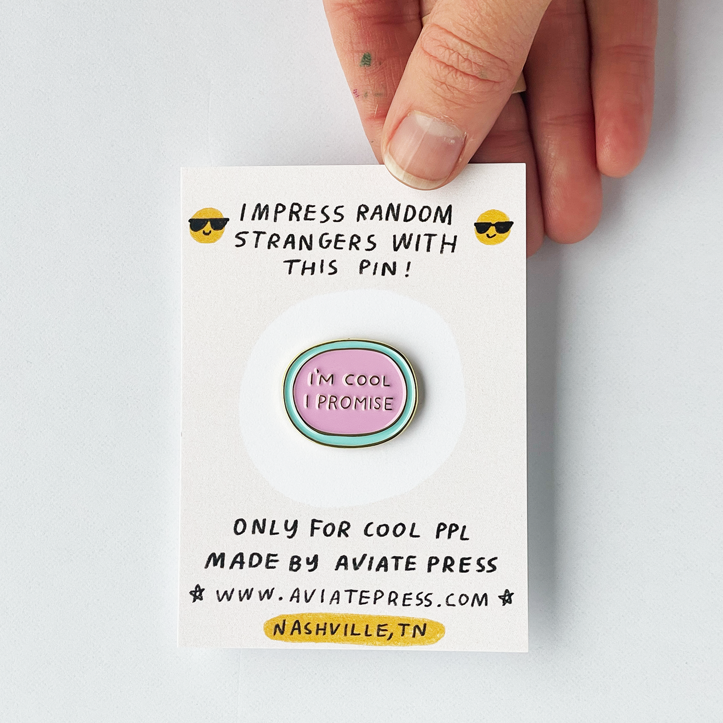I'm Cool I Promise Enamel  Pin
