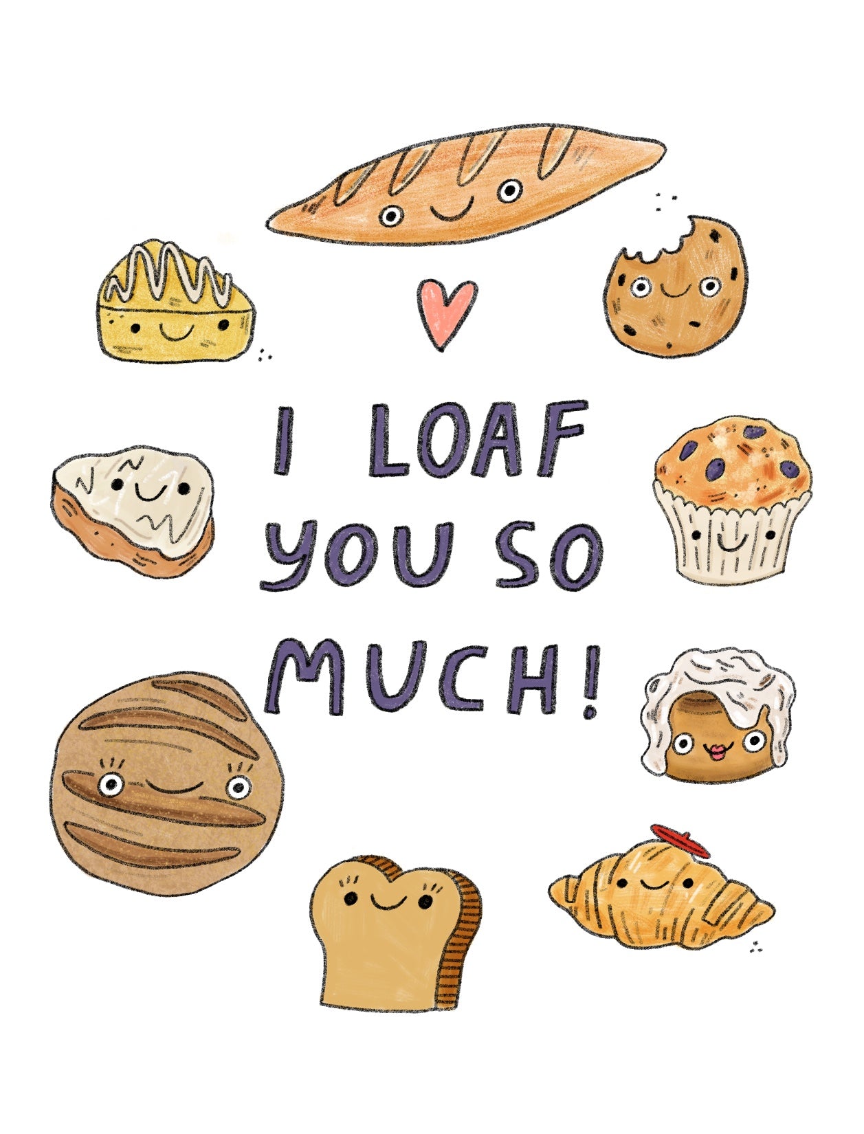 Custom I Loaf You Card