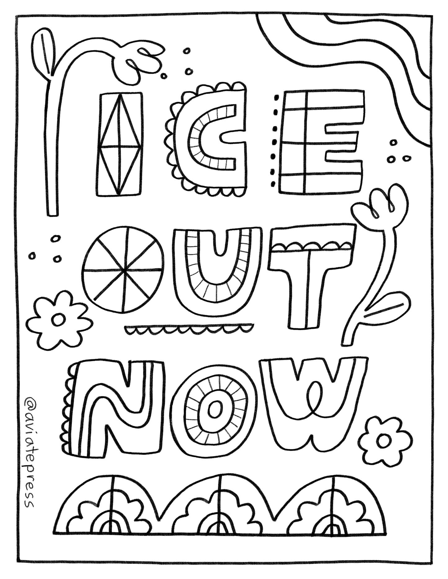 ICE Out Now Coloring Page Download