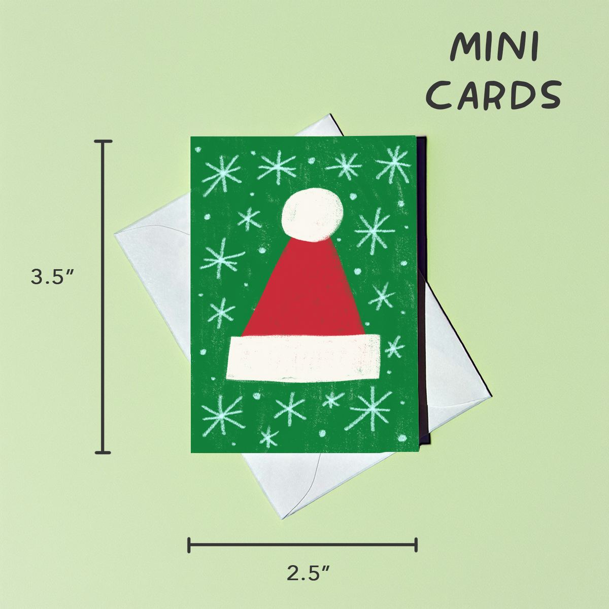 Santa Hat Mini Christmas Card