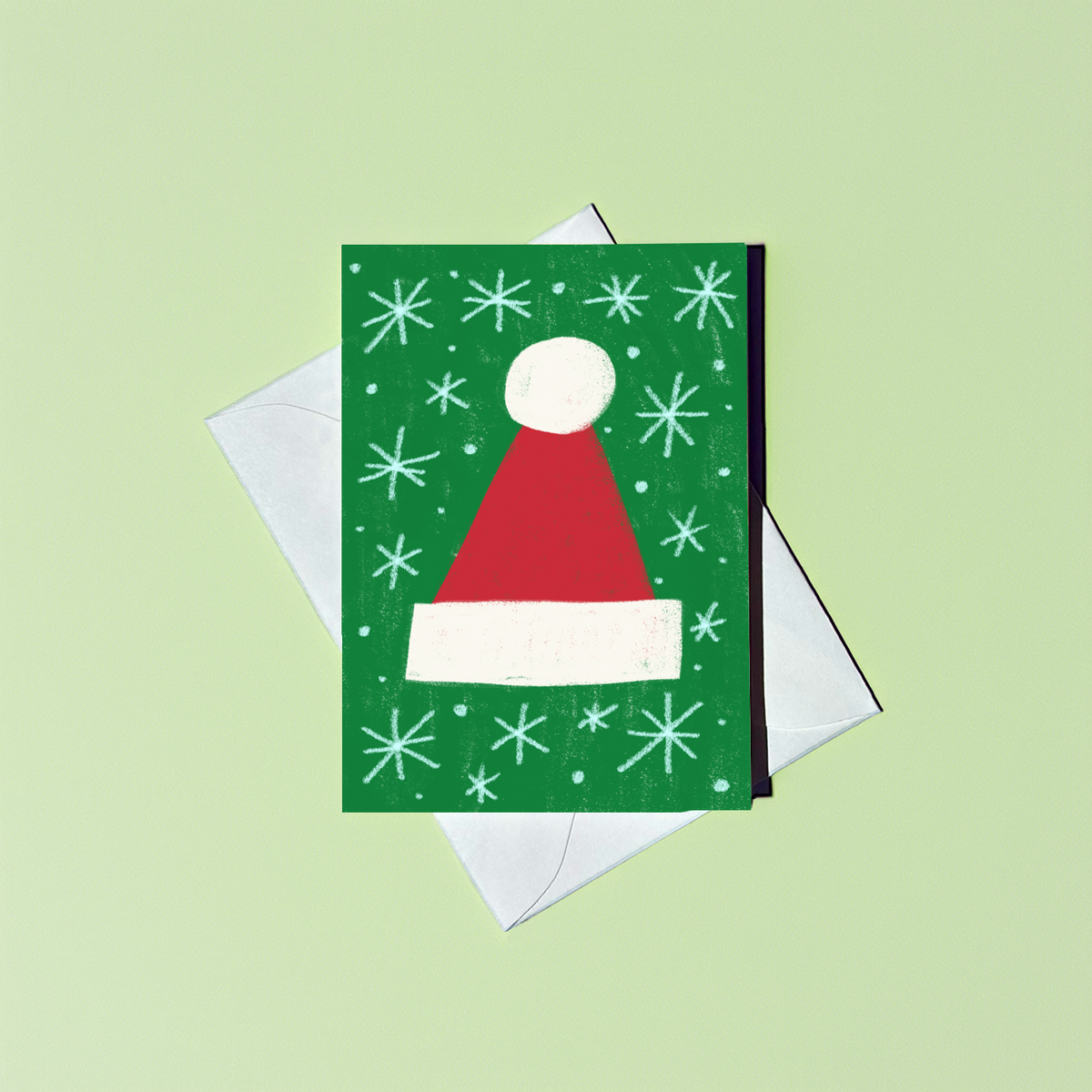 Santa Hat Mini Christmas Card