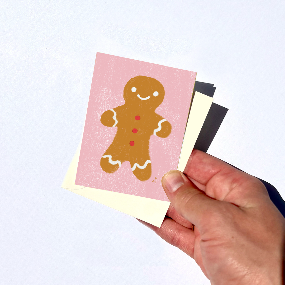Gingerbread Cookie Mini Christmas Card