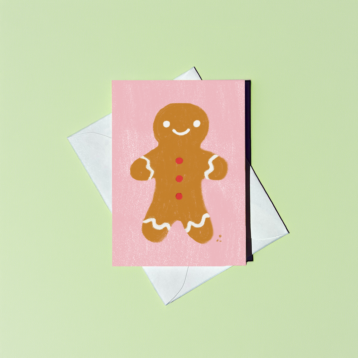 Gingerbread Cookie Mini Christmas Card