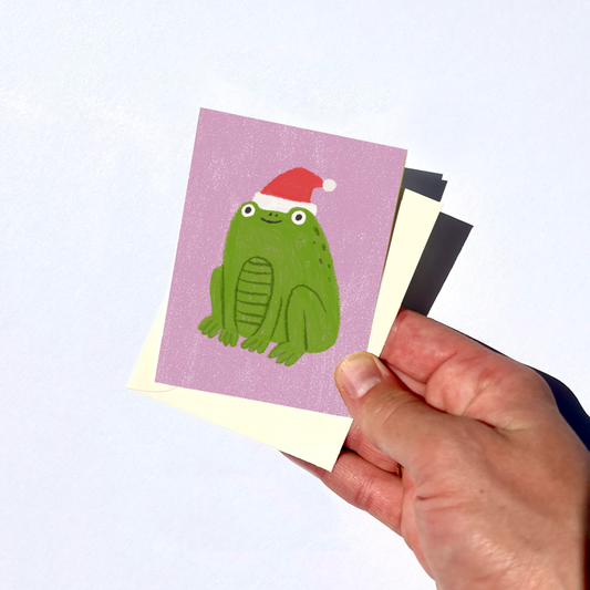 Christmas Frog Mini Card