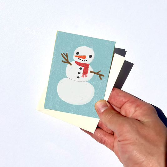 Snowman Mini Christmas Card