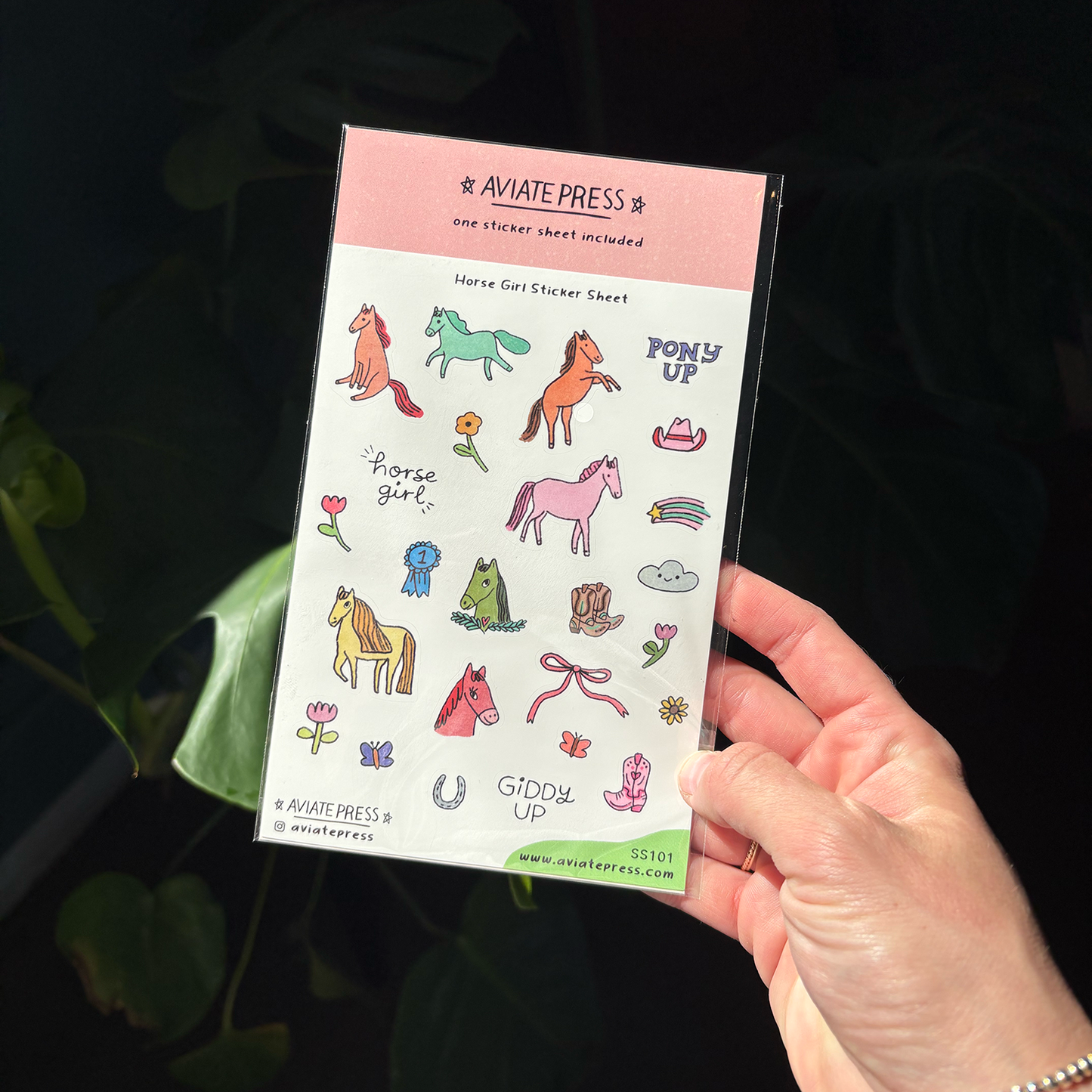 Horse Girl Sticker Sheet