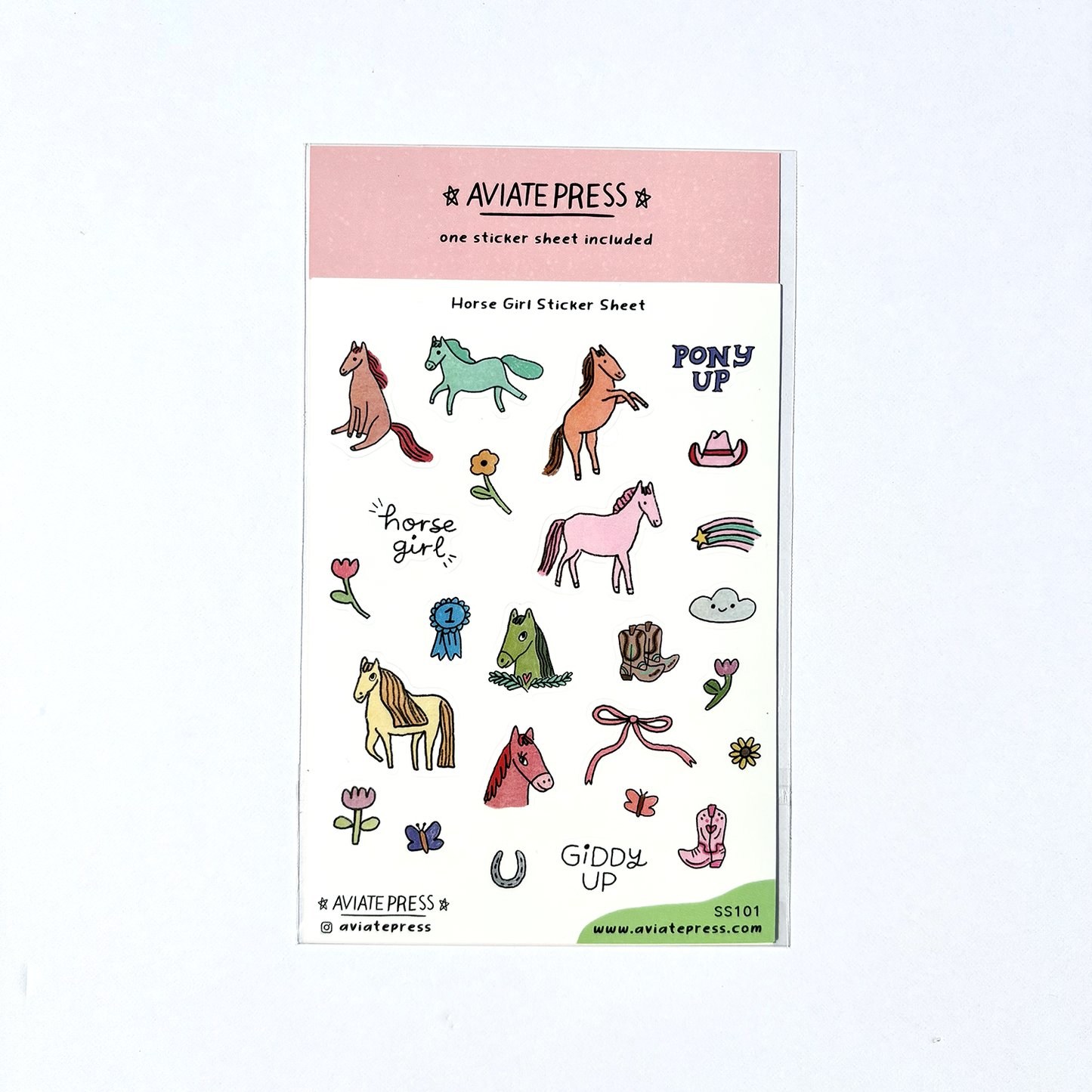 Horse Girl Sticker Sheet