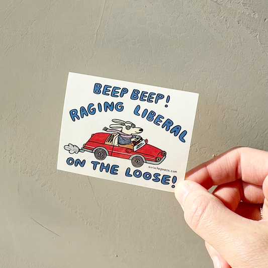 Raging Liberal Sticker