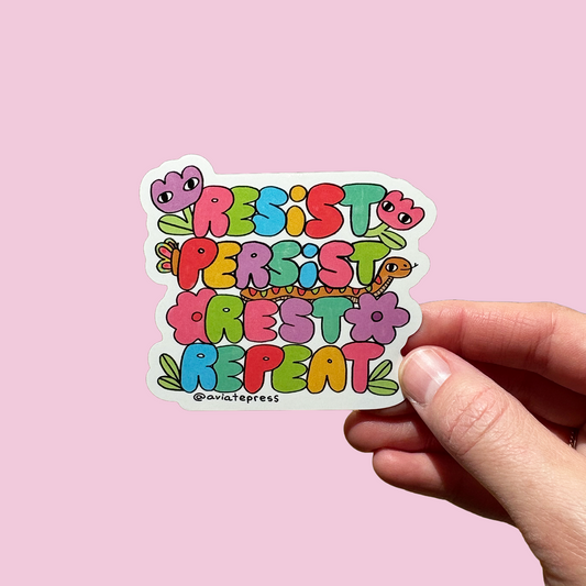Rainbow Resistance Sticker