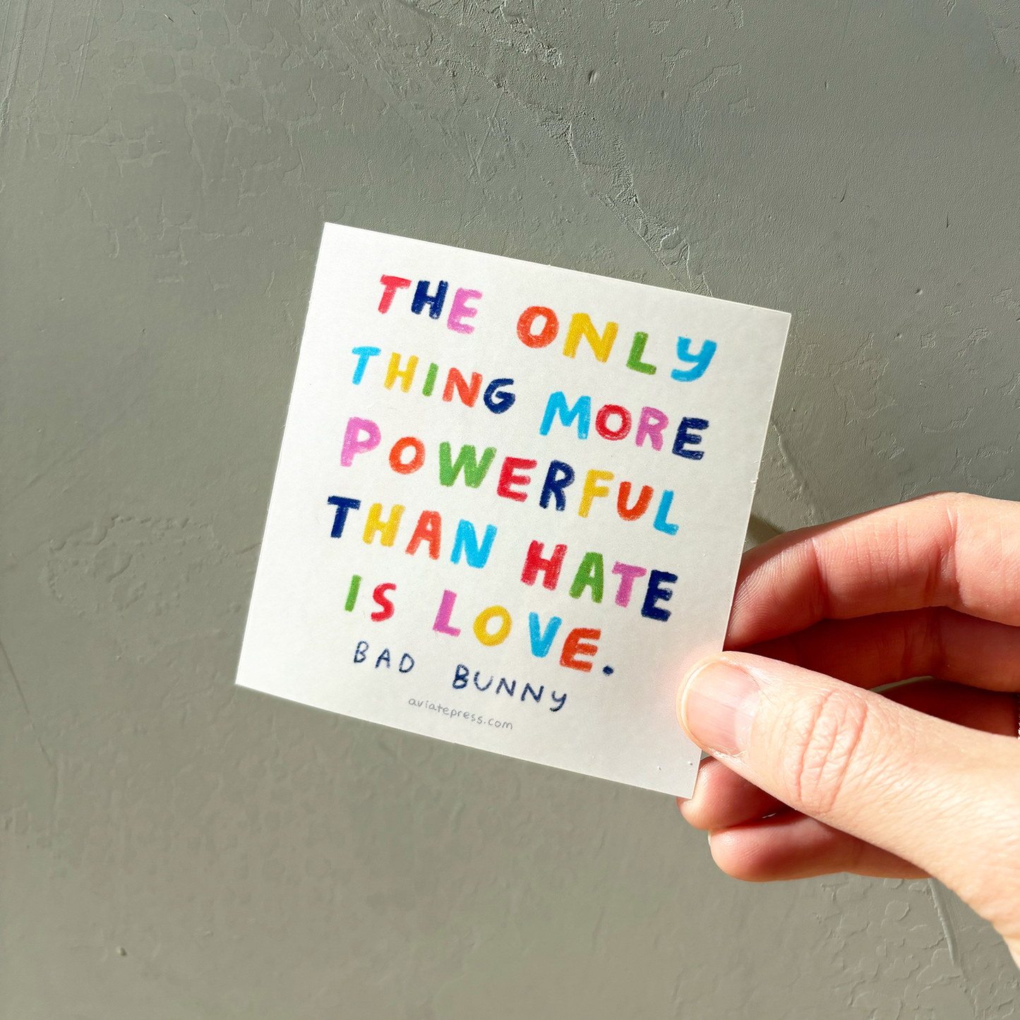 Bad Bunny Quote Sticker