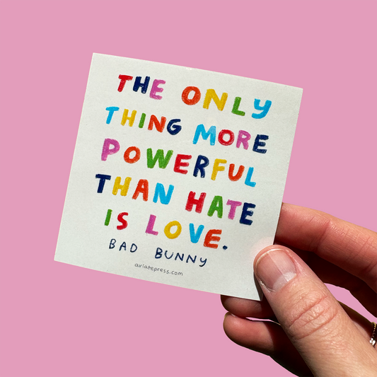 Bad Bunny Quote Sticker