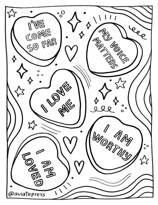 Valentine's Day Coloring Page Download