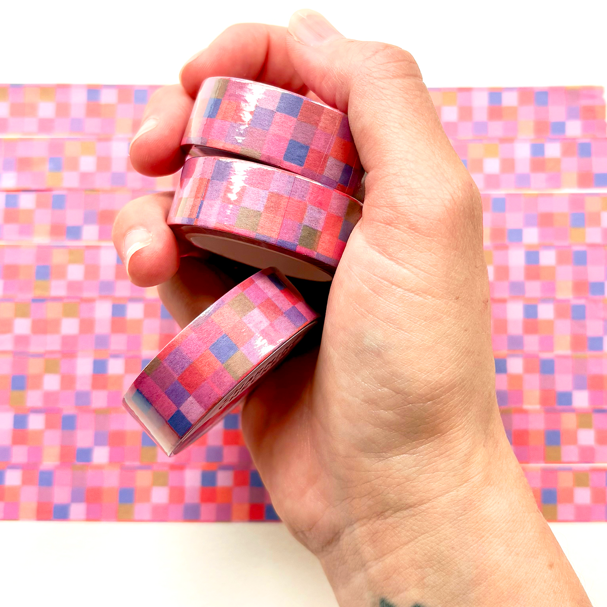 Checkered Charm Washi Tape