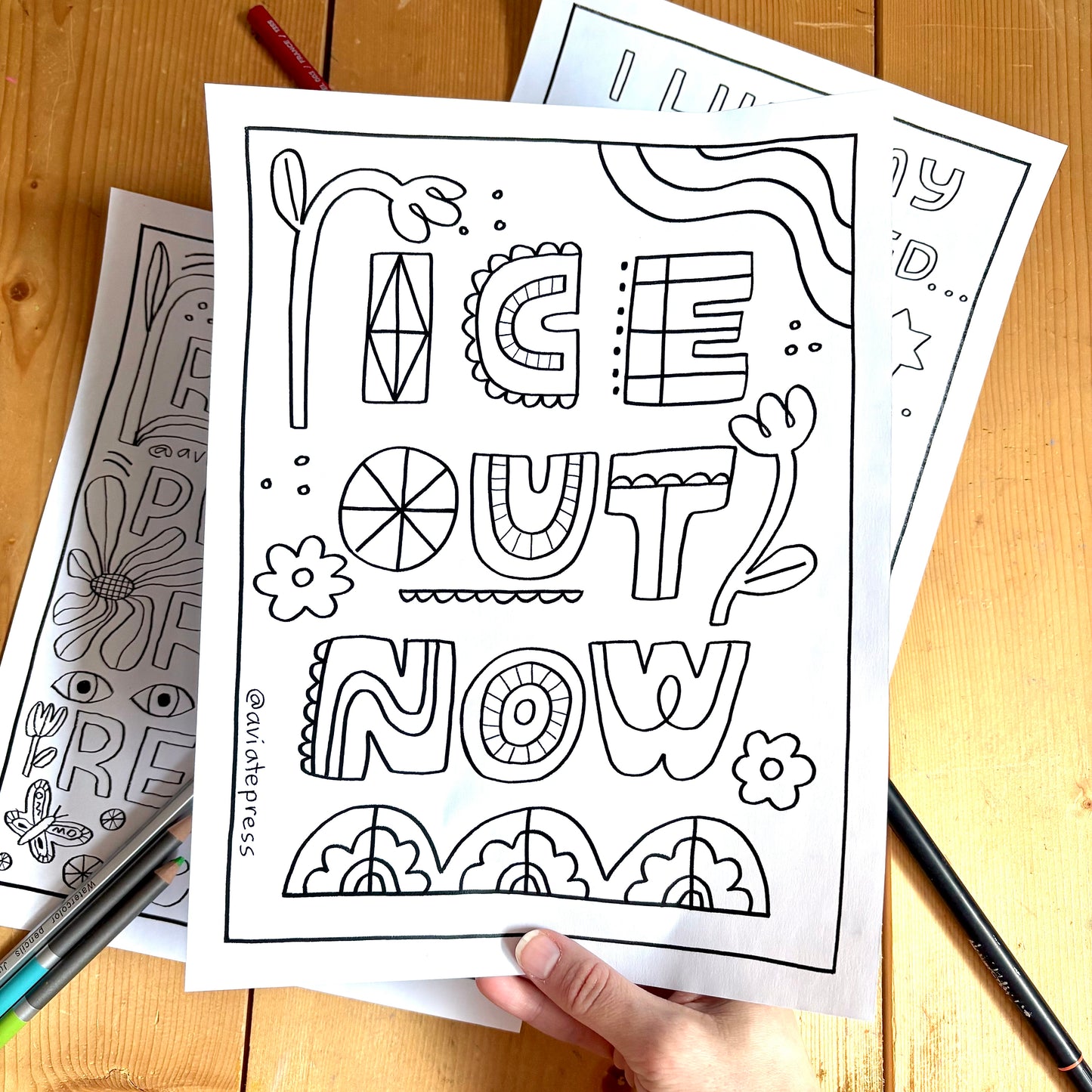 ICE Out Now Coloring Page Download