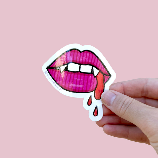 Vampire Lips Sticker