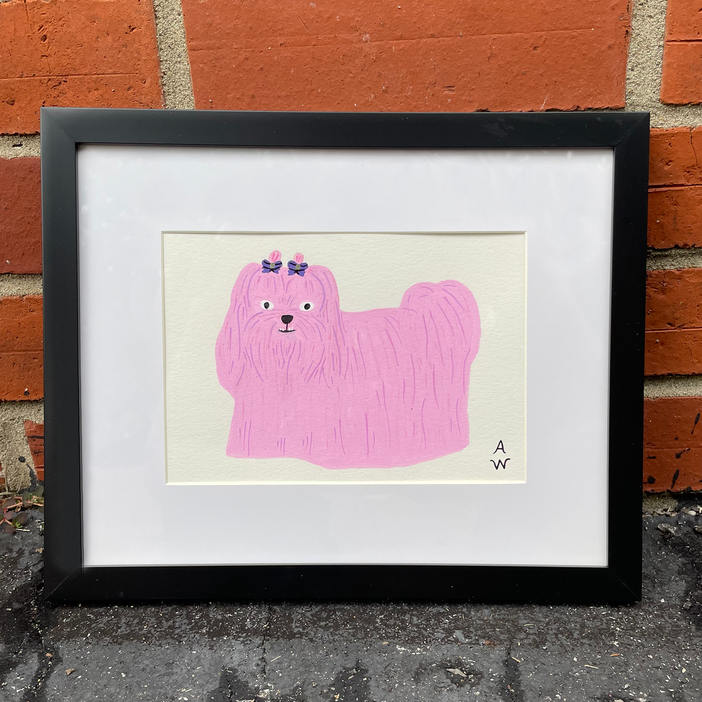 Pink Doggy Original Artwork