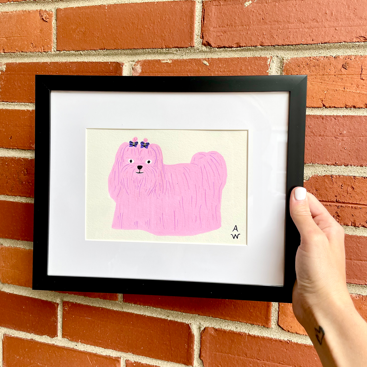 Pink Doggy Original Artwork