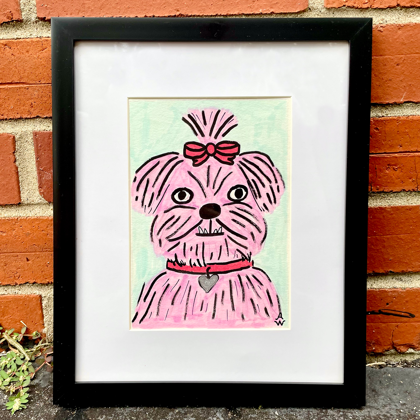 Pink Pup Original Artwork