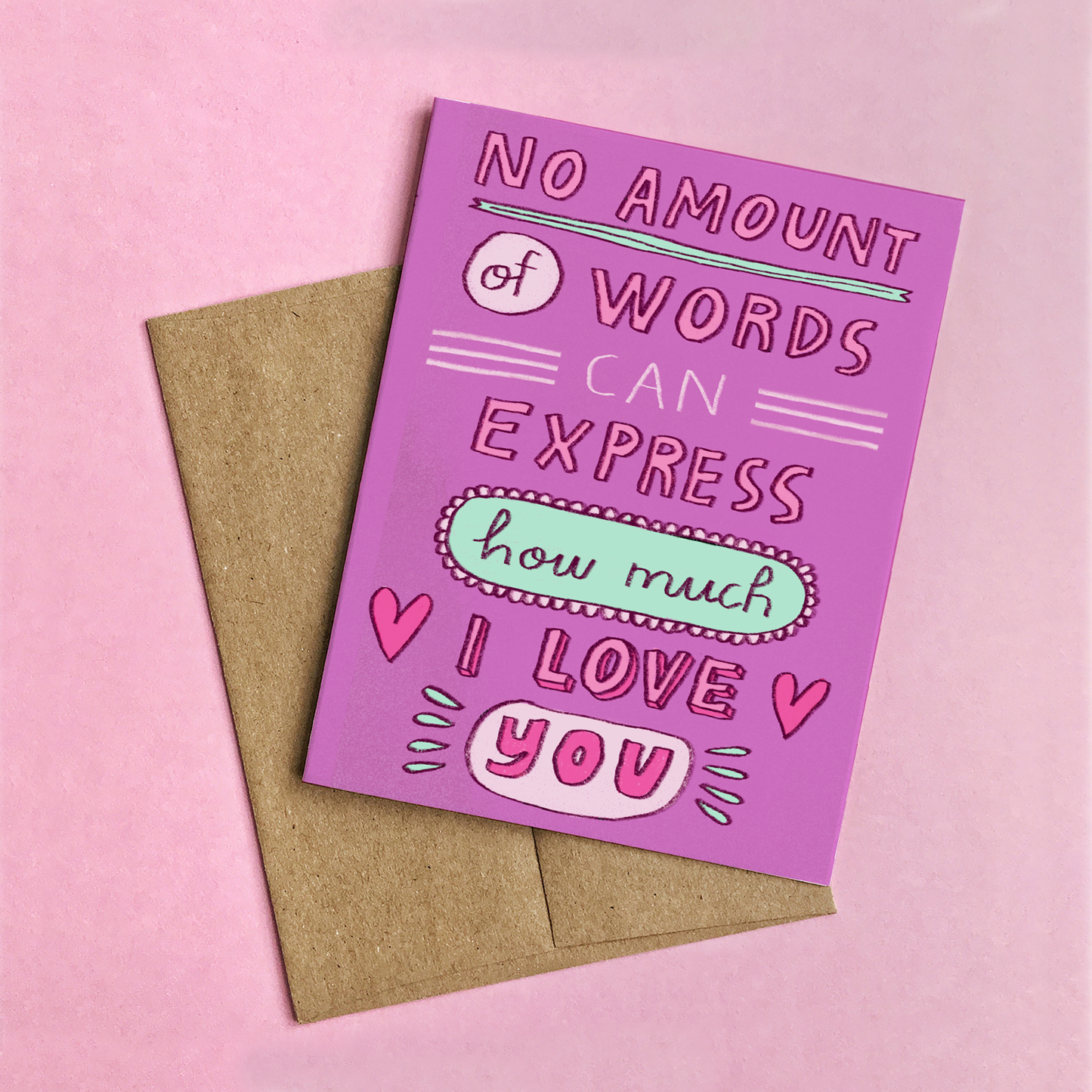 No Words Love Card