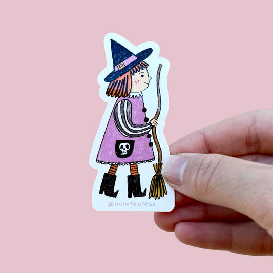 Cute Witch Sticker