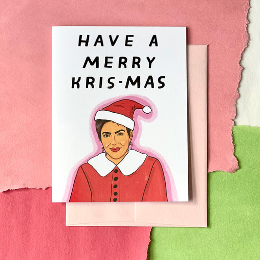 Merry Kris-mas Kris Kardashian Card