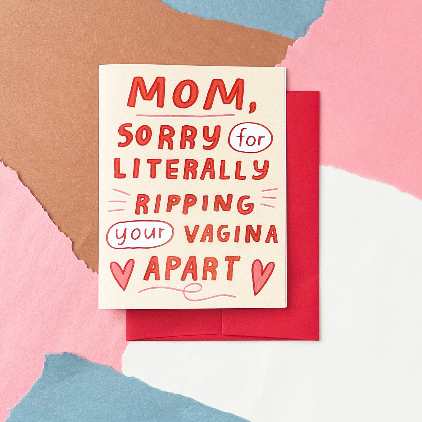 Sorry Mom Card