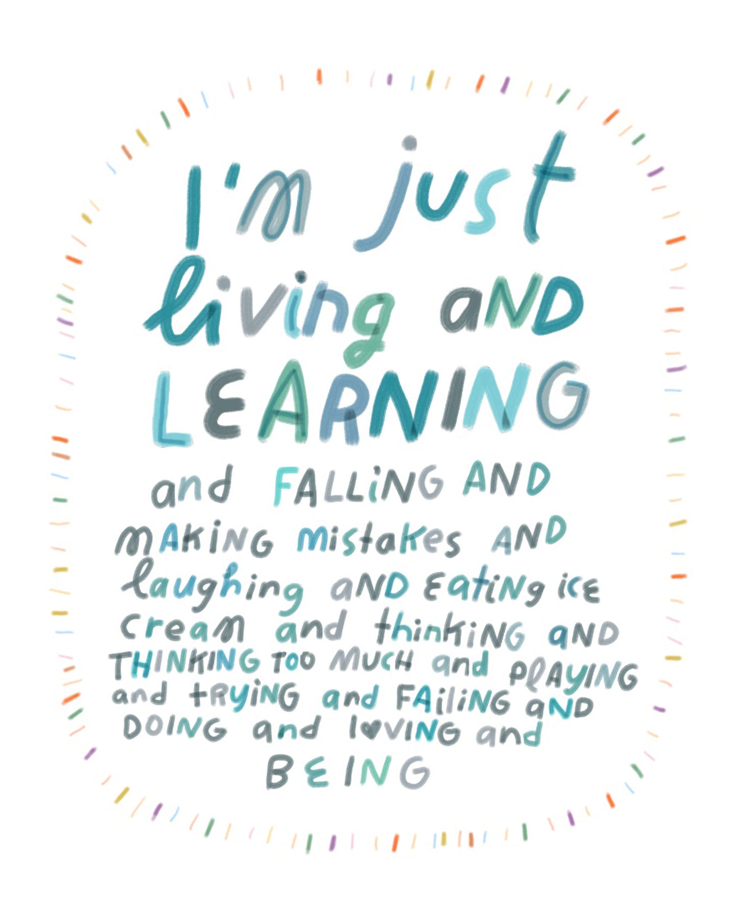 Living & Learning Art Print
