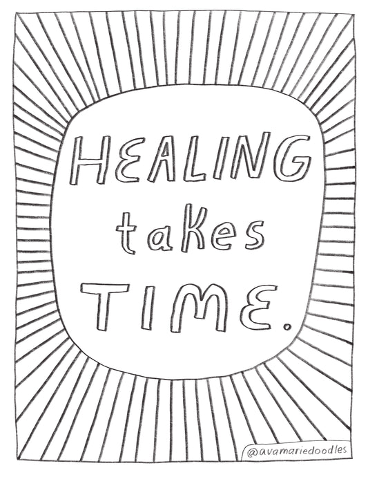 Healing Coloring Page Download