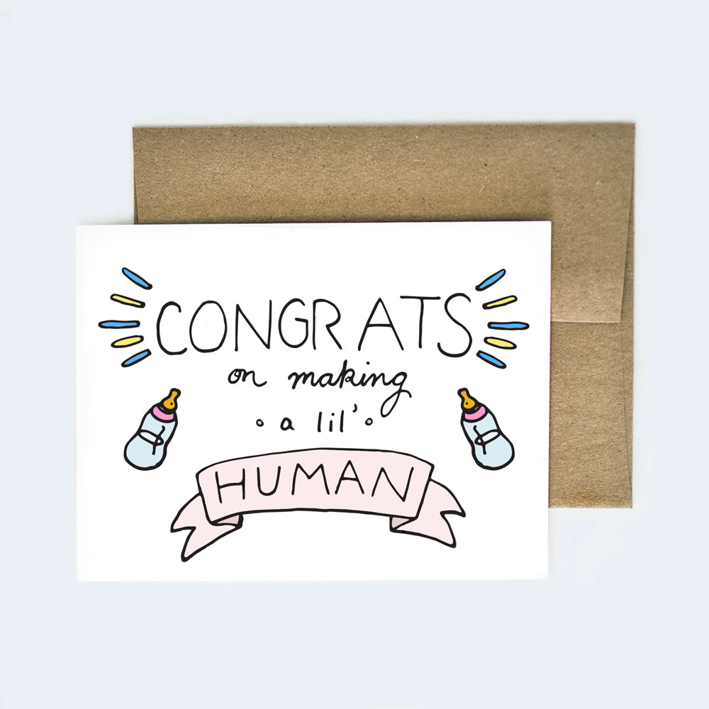 Lil Human New Parents Card