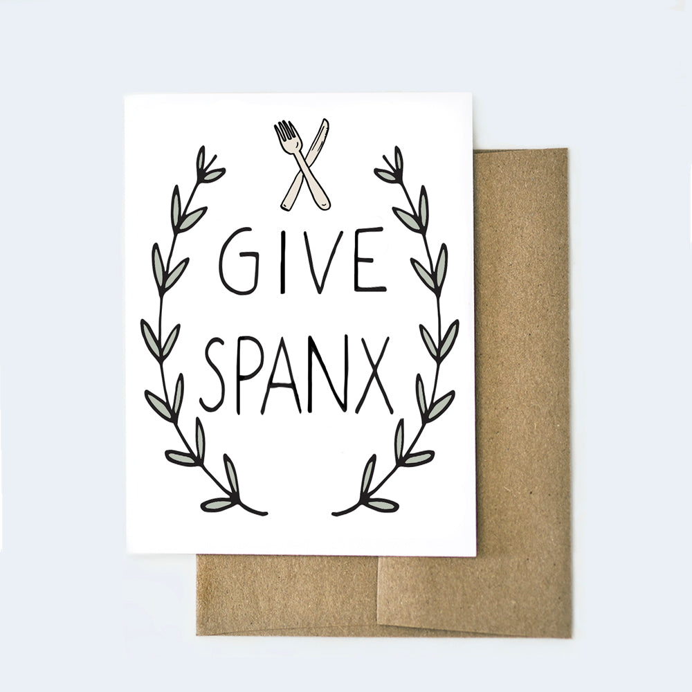 Give Spanx Thanksgiving Card